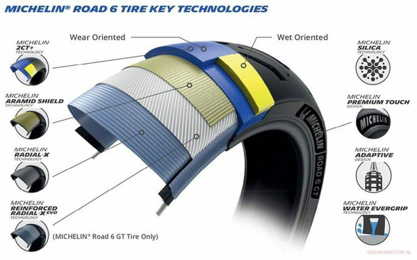 Michelin Pilot Road 6 GT 180/55ZR17 73W TL DOT1025