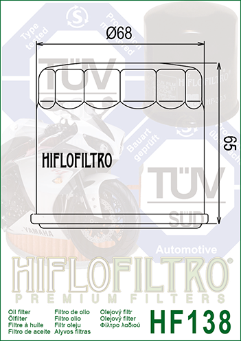 Filtr Oleju Hiflo Filtro HF138