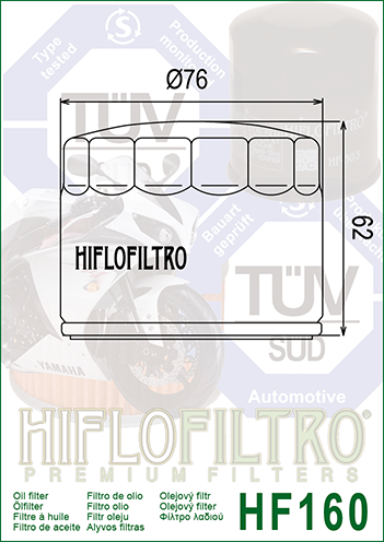 Filtr Oleju Hiflo Filtro HF160