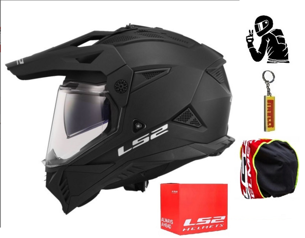 Kask Cross Enduro LS2 MX702 PIONEER II MATT BLACK